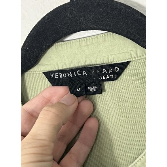 Veronica Beard Coralee Top Dusty Sage Green Size Medium - Picture 4 of 15